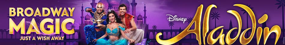 Discover a whole new world at ALADDIN, the hit Broadway musical.